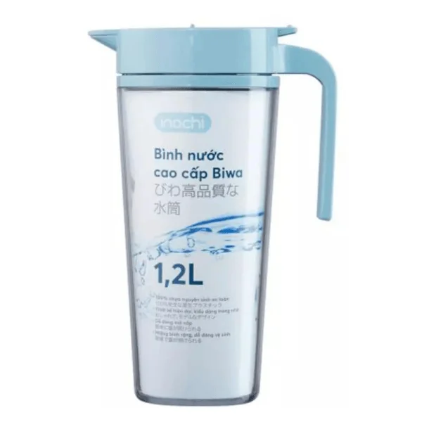 Bình nước cao cấp Biwa 1.2L (INC, Xanh nhạt)