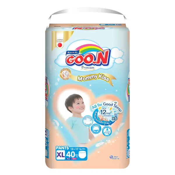 Tã quần GOO.N Mommy Kiss  (XL, 12kg-17kg, 40 miếng)
