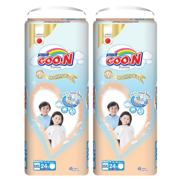 Combo 2 Tã quần GOO.N Mommy Kiss (XXXL, 18kg-30kg, 24 miếng)