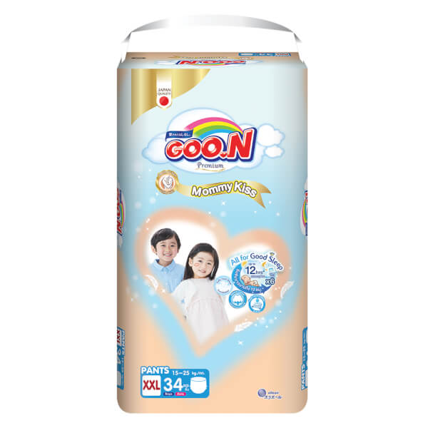 Combo 2 Tã quần GOO.N Mommy Kiss (XXL, 15kg-25kg, 34 miếng)