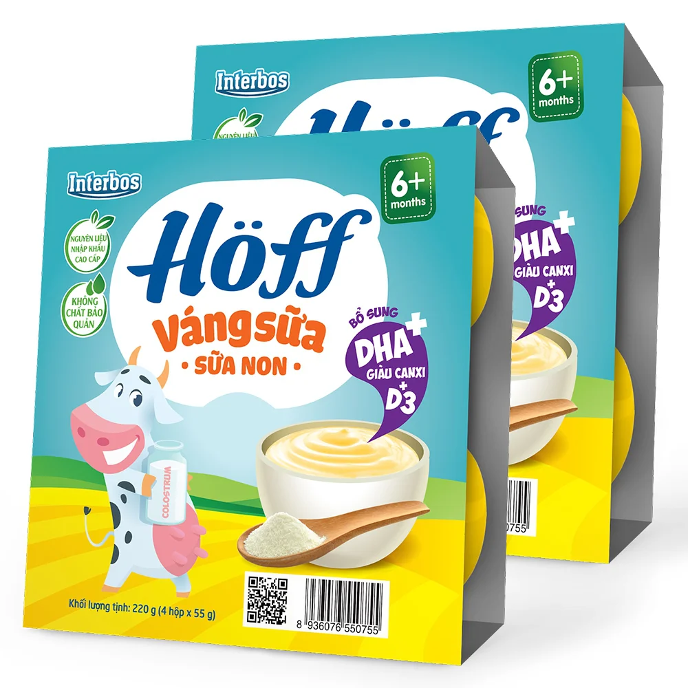 Combo 2 Váng sữa HӦff - Sữa non (Lốc 4 hũ)