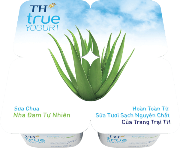Sữa chua Nha Đam TH true Yogurt 100g (vỉ 4 hộp)