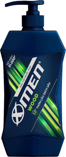 Dầu gội nước hoa X-Men Wood 2x sạch sâu thơm lâu 650g