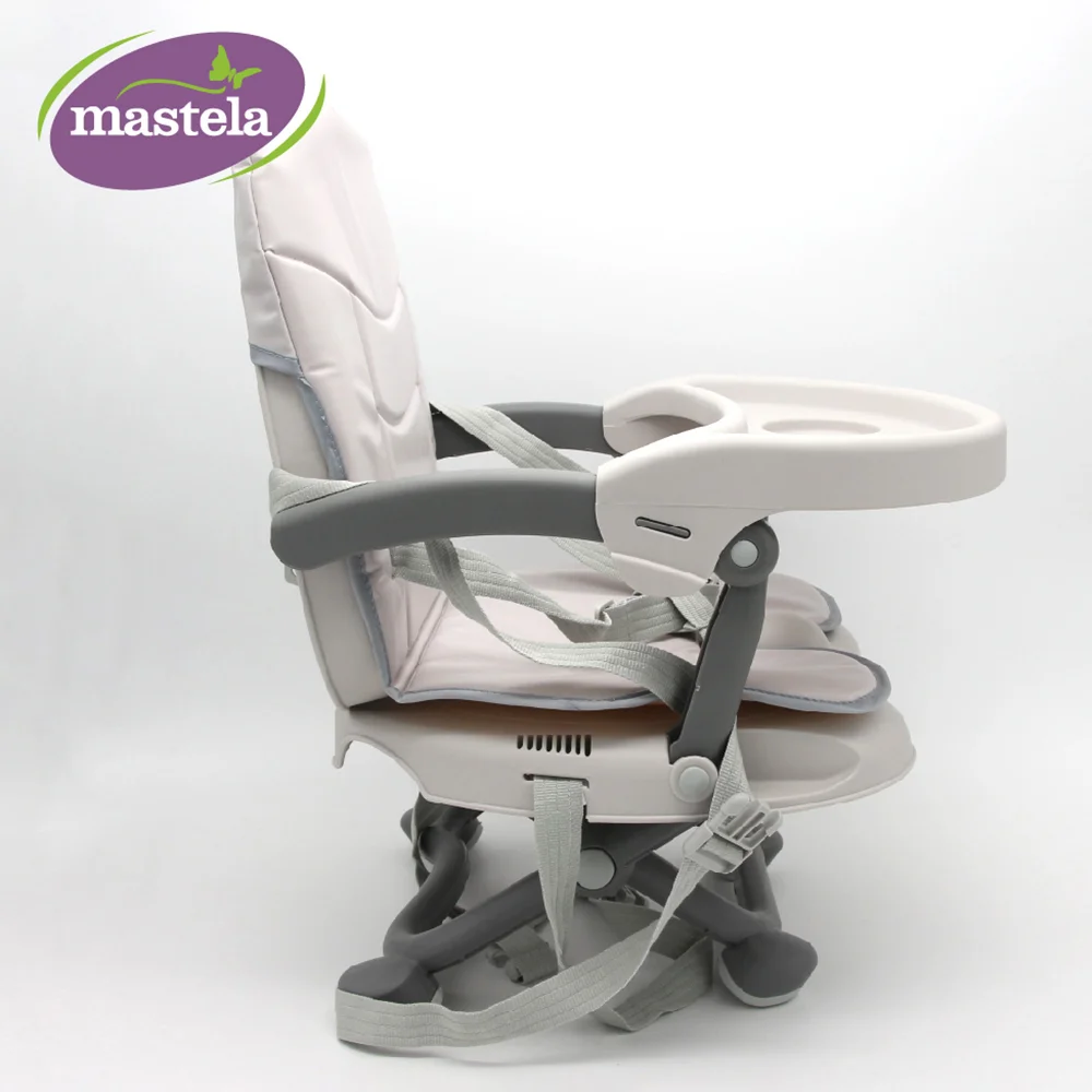 Ghế ngồi ăn du lịch điều chỉnh độ cao Mastela 1013 (màu ghi lót da)