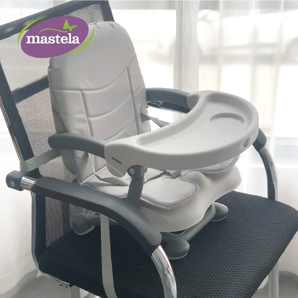Ghế ngồi ăn du lịch điều chỉnh độ cao Mastela 1013 (màu ghi lót da)