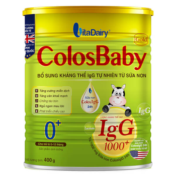 Sữa ColosBaby Gold 0+ 400g (0 - 12 tháng)