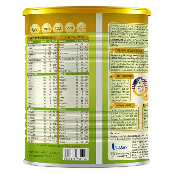 Sữa ColosBaby Gold 0+ 400g (0 - 12 tháng)