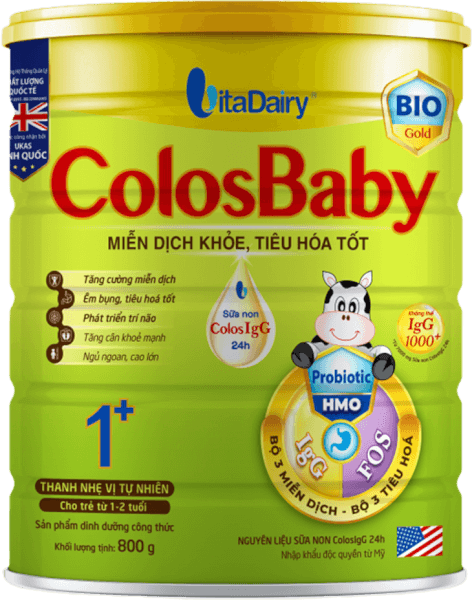 Sữa Colosbaby Bio Gold 1+ 800g (1 - 2 tuổi)