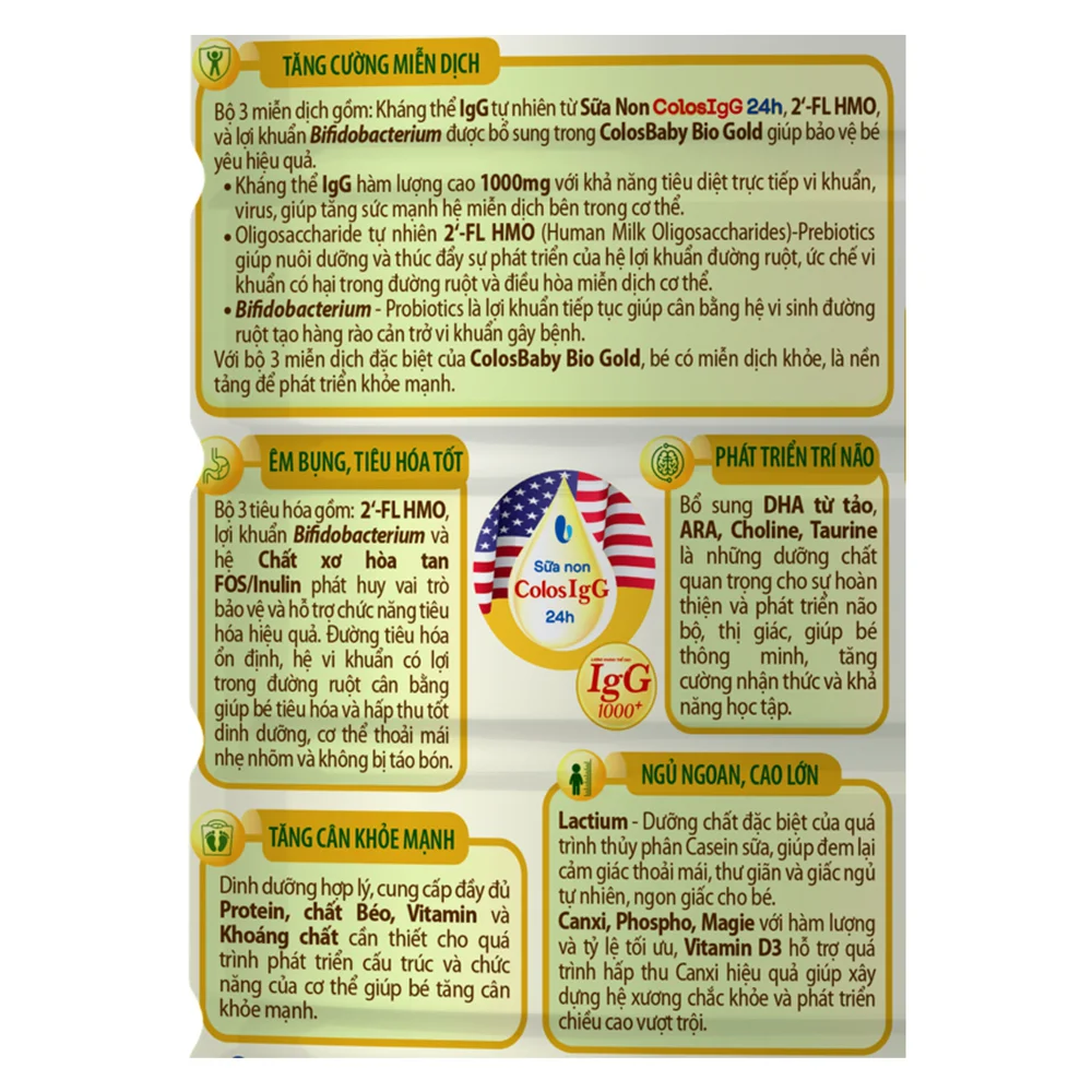 Sữa Colosbaby Bio Gold 1+ 800g (1 - 2 tuổi)