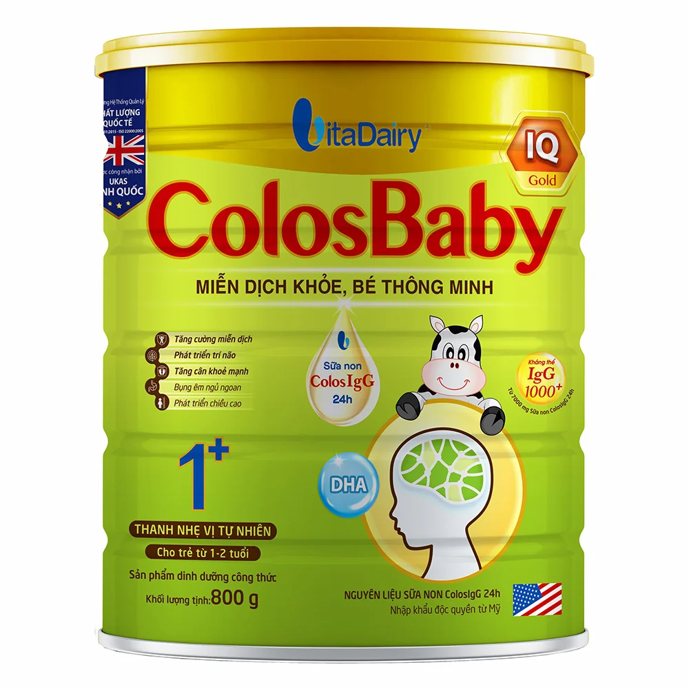 Sữa Colosbaby IQ Gold 1+ 800g (1 - 2 tuổi)