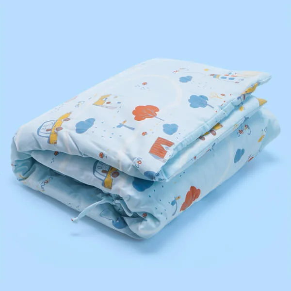 Bộ 3 chăn gối Cotton Animo B2110_TH002 (Xanh)