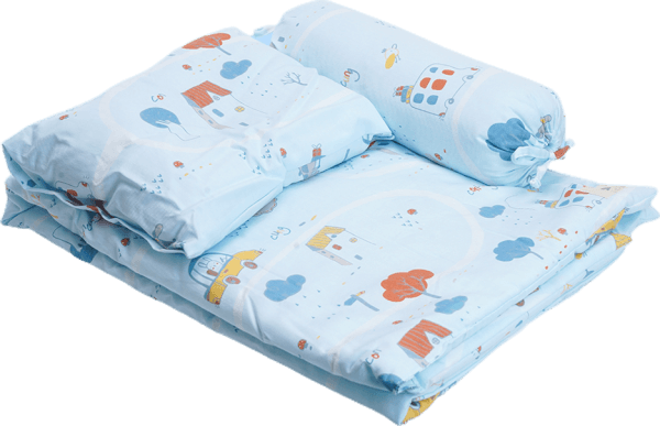 Bộ 3 chăn gối Cotton Animo B2110_TH002 (Xanh)