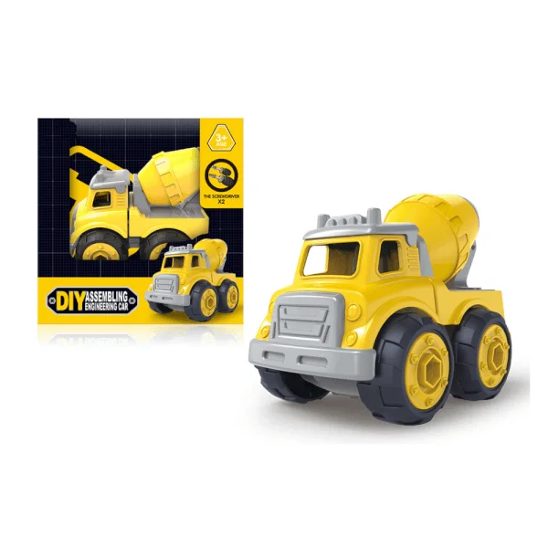 Xe trộn lắp ráp mini CY189978 (Vàng)