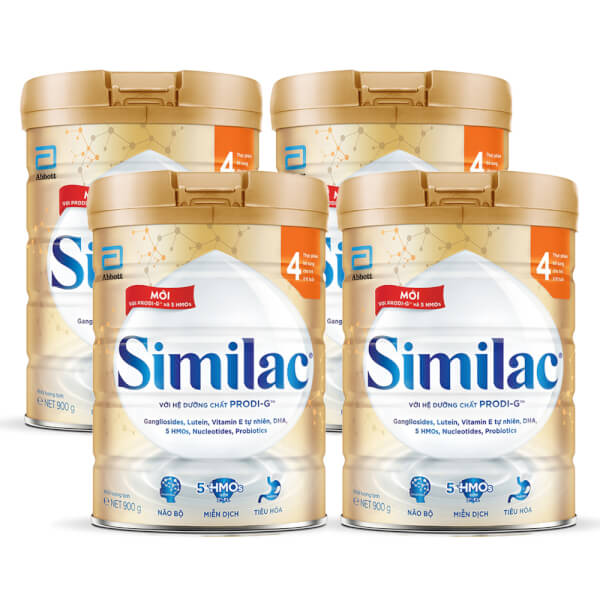 Combo 4 Sữa Similac Số 4 (2-6 tuổi) 900g