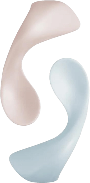 Bộ 02 thìa tập ăn Amori (INC,  Hồng nhạt + Xanh trà)