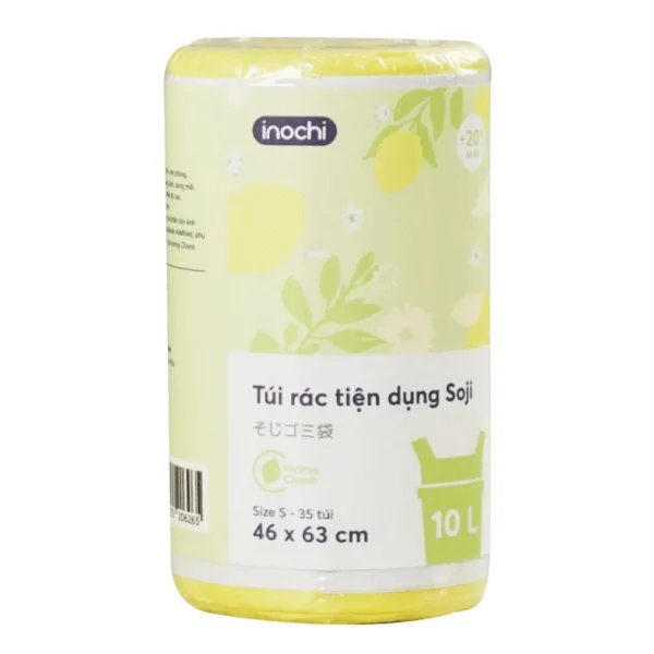Combo 2 Túi rác tiện dụng Soji 10L x 35 túi (INC,Size S, Hương Chanh)