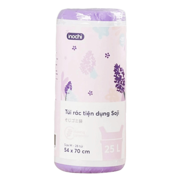 Combo 2 Túi rác tiện dụng Soji 25L x 28 túi (INC, Size M, Hương Lavender)