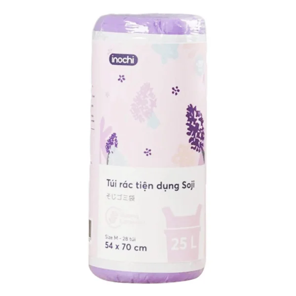 Combo 2 Túi rác tiện dụng Soji 25L x 28 túi (INC, Size M, Hương Lavender)