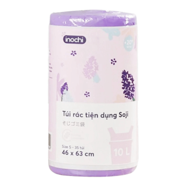 Combo 2 Túi rác tiện dụng Soji 10L x 35 túi (INC, Size S, Hương Lavender)