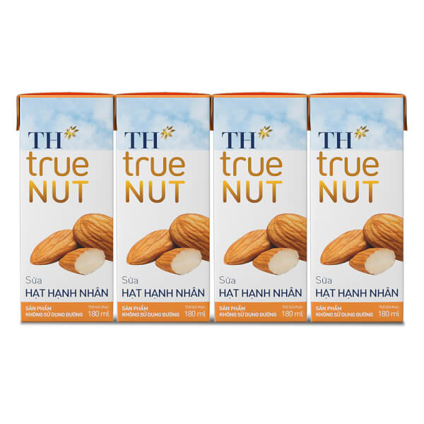 Combo 2 Sữa hạt hạnh nhân TH true Nut 180ml (lốc 4 hộp)