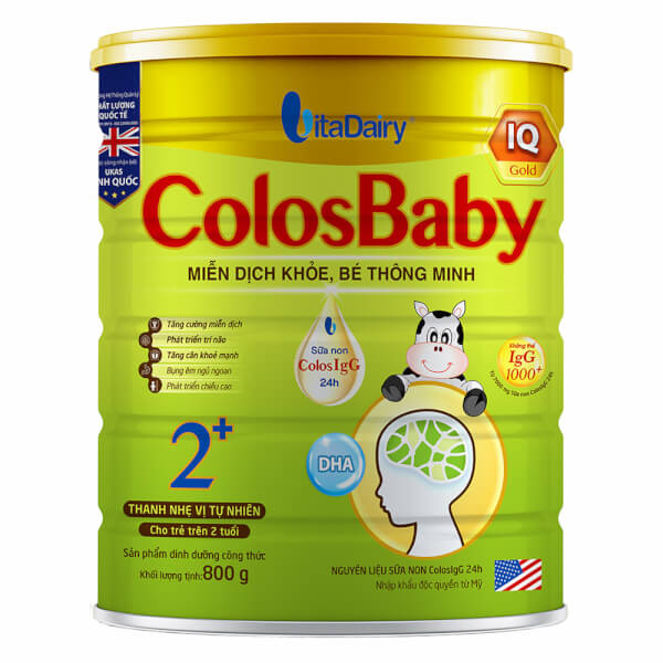 Combo 2 Sữa Colosbaby IQ Gold 2+ 800g (từ 2 tuổi)