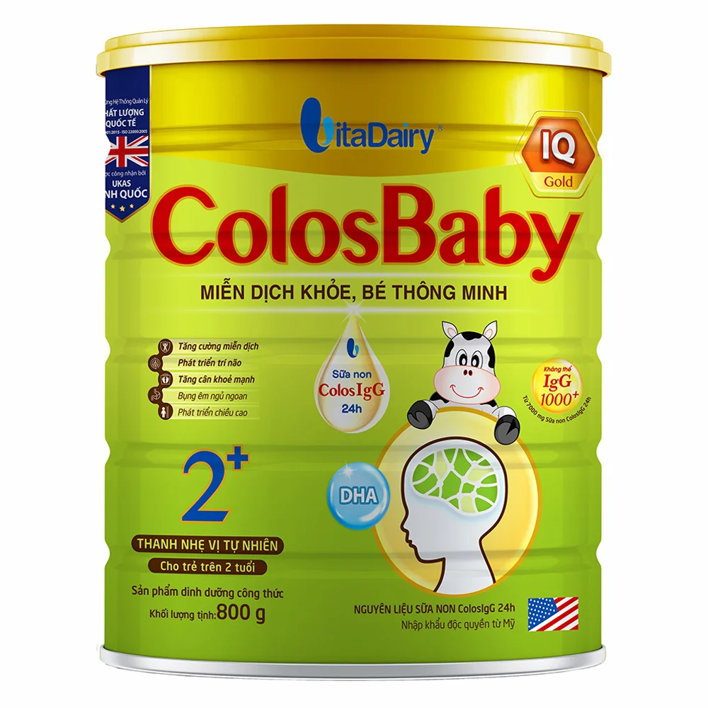 Combo 2 Sữa Colosbaby IQ Gold 2+ 800g (từ 2 tuổi)