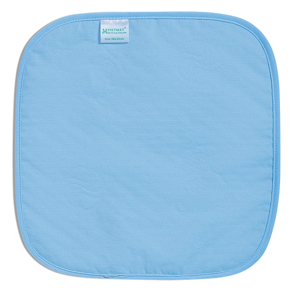 Combo 3 tấm lót chống thấm 4 lớp Vietmat size 30x30 màu xanh