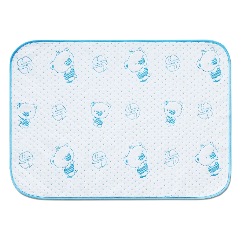 Tấm lót chống thấm 4 lớp Vietmat size 70x100 màu xanh