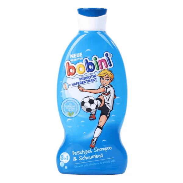 Dầu gội và tắm dưỡng thể Bobini dành cho trẻ em  3&1 Cầu thủ bóng đá 330ml