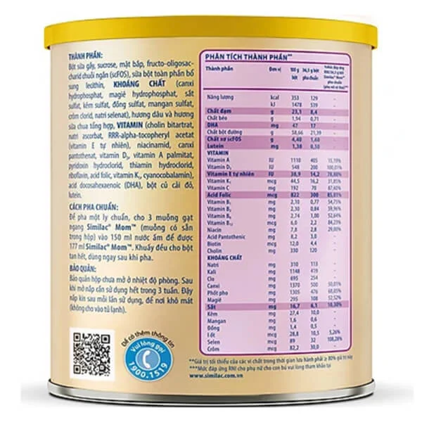 Similac Mom Hương sữa chua dâu 400g