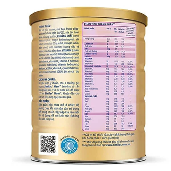 Similac Mom Hương sữa chua dâu 900g