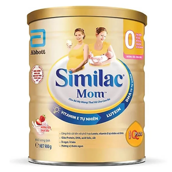 Similac Mom Hương sữa chua dâu 900g
