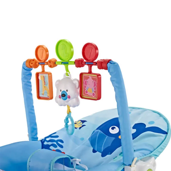 Ghế bập bênh ConCung Good họa tiết cá voi 8615-K (kèm pin)