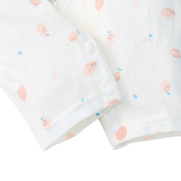 Bodysuit SS dài vải Cotton, Animo I1221012 (0-12M,Trắng)