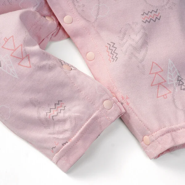 Bodysuit SS dài vải Cellulose, Animo I1221011 (0-12M,Hồng)