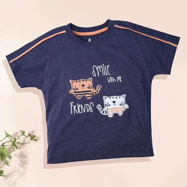 Bộ bé trai ngắn, bst bé dần Animo B1221013 (6M-3Y,Xanh)