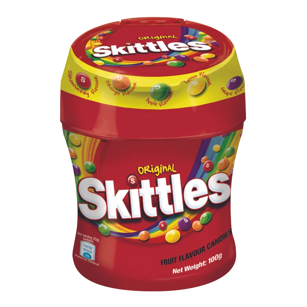 Kẹo trái cây Skittles Hũ 100g