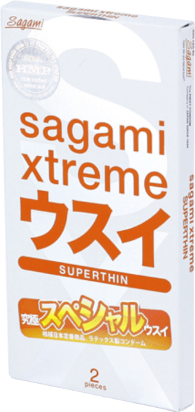 Bao cao su siêu mỏng SAGAMI Superthin Hộp 2 cái