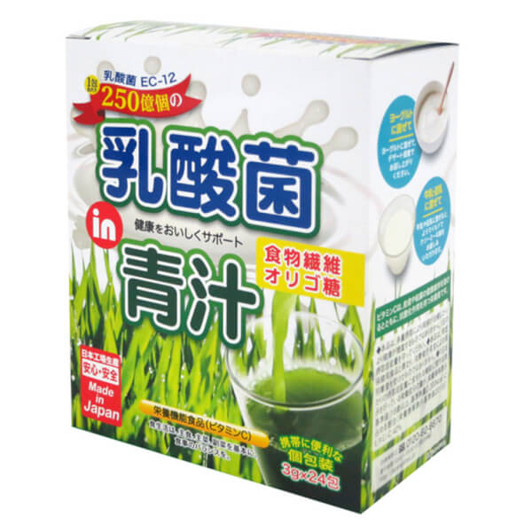 Bột mầm lúa mạch Aojiru lợi khuẩn Acid Lactic 72g (3gx24gói)