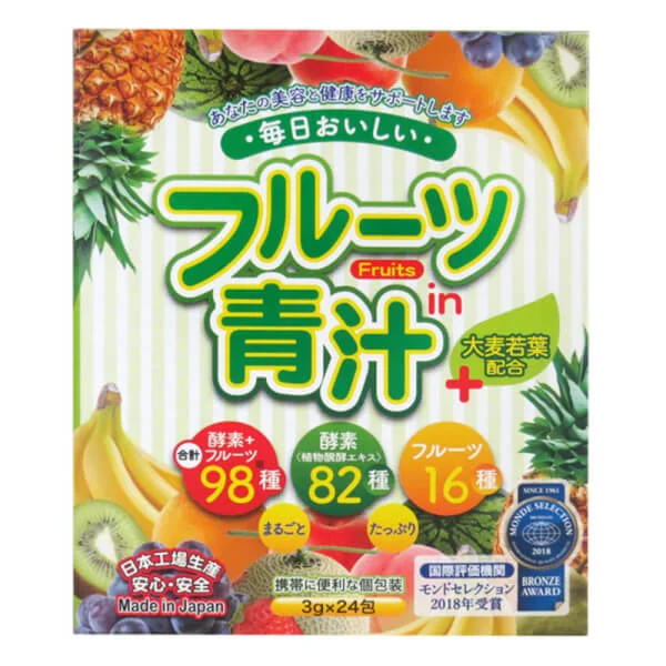 Bột mầm lúa mạch Aojiru trái cây 72g (3gx24gói)