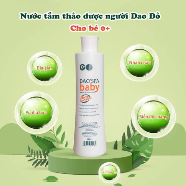 Nước Tắm gội thảo dược Trẻ em Dao