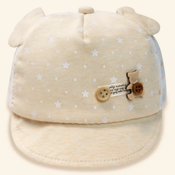 Nón bé gái Animo A2110_JK015 (0-12M, Vàng nhạt)