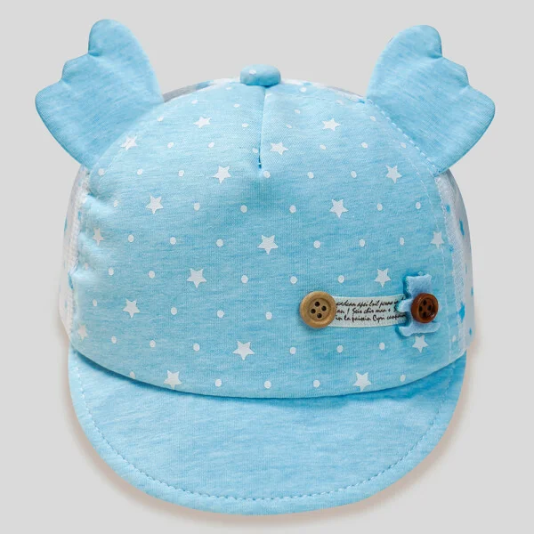 Nón bé gái Animo A2110_JK015 (0-12M, Xanh)