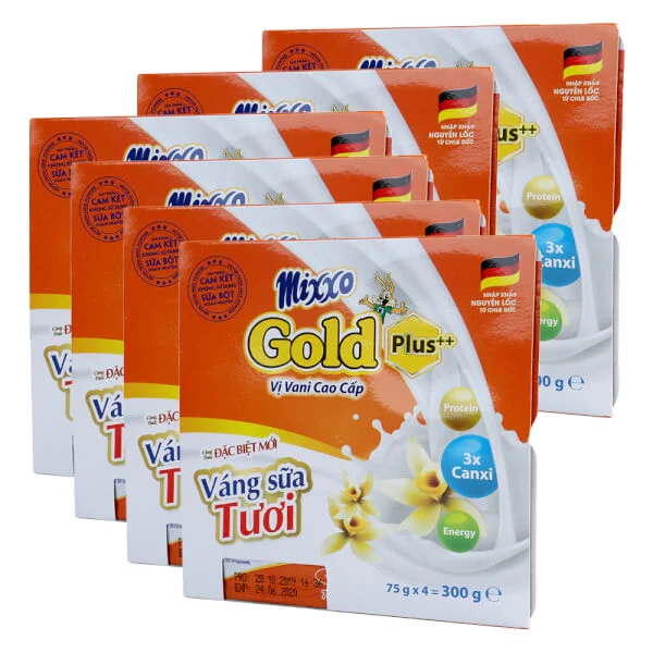 Combo 6 Váng sữa tươi Mixxo Gold 75g - Lốc 4