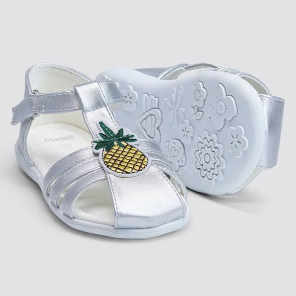 Giày bé gái Animo A2109_YDX023 (19 - 21 - 23 - 25,Bạc)