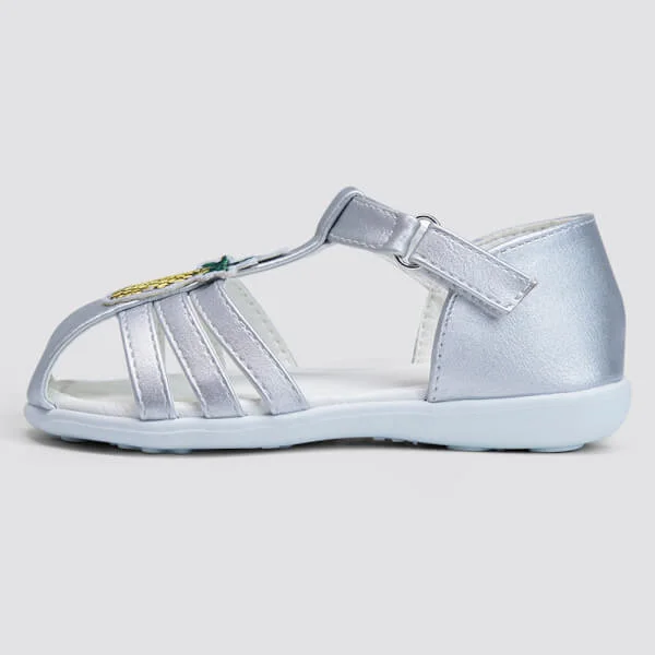 Giày bé gái Animo A2109_YDX023 (19 - 21 - 23 - 25,Bạc)