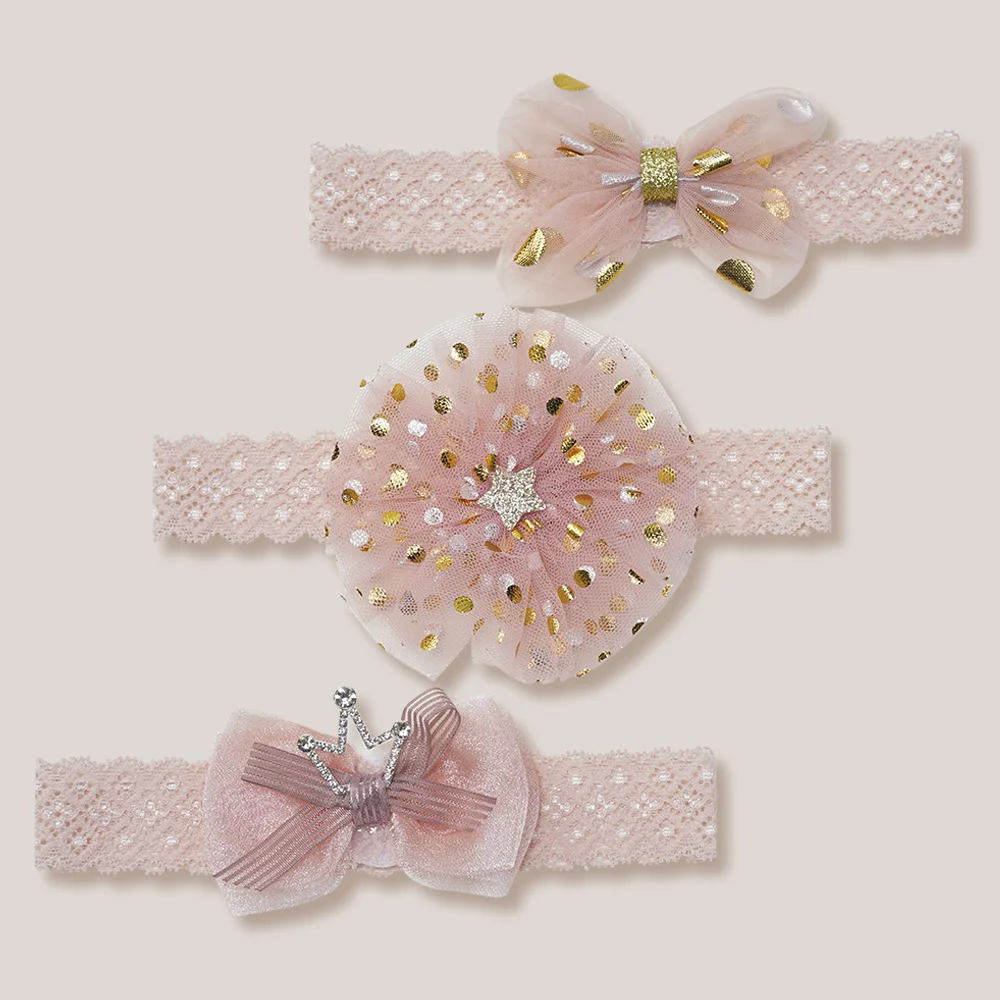 Set băng đô cho bé 3 món Animo A2110_JK030 (Hồng)