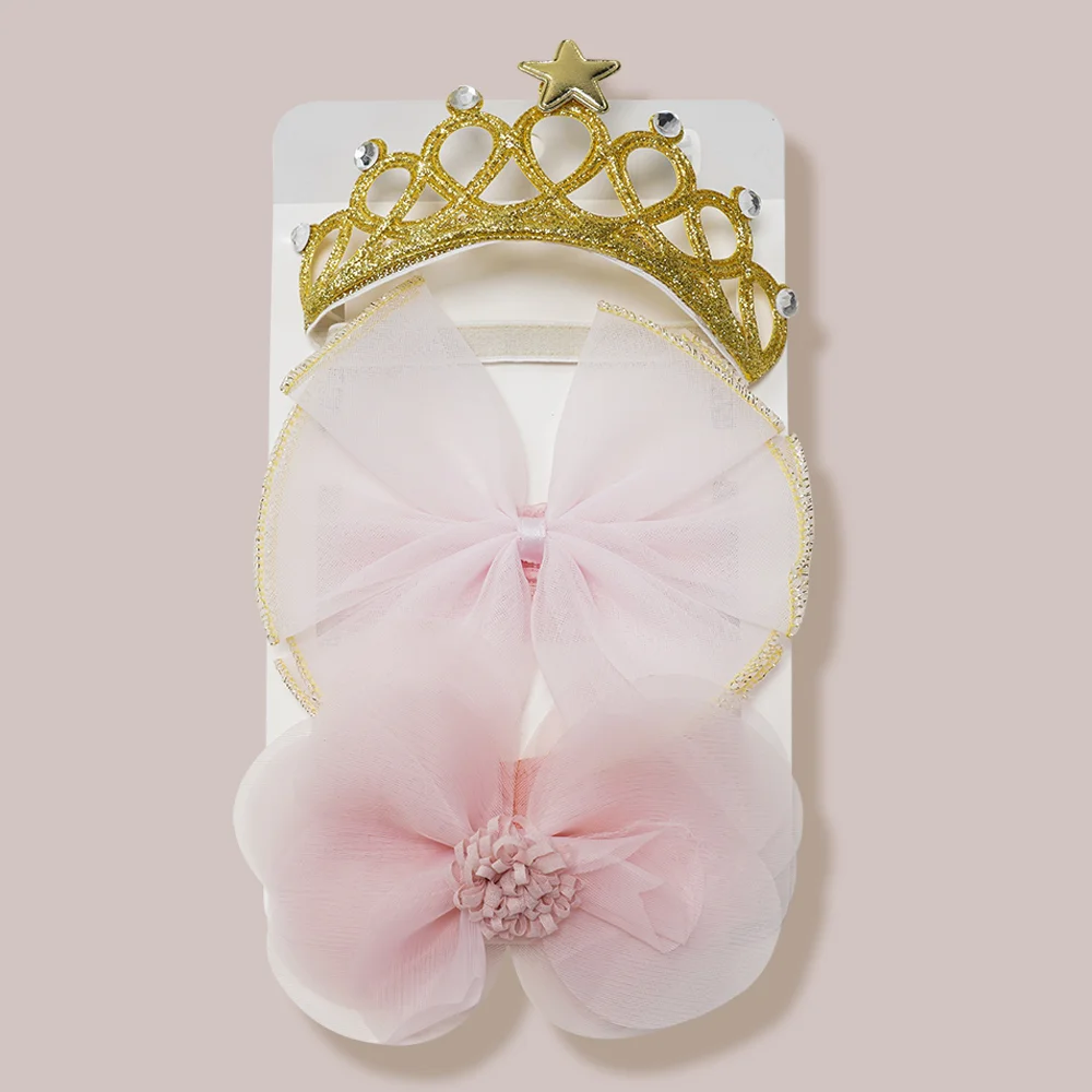 Set băng đô cho bé 3 món Animo A2110_JK028 (Hồng)