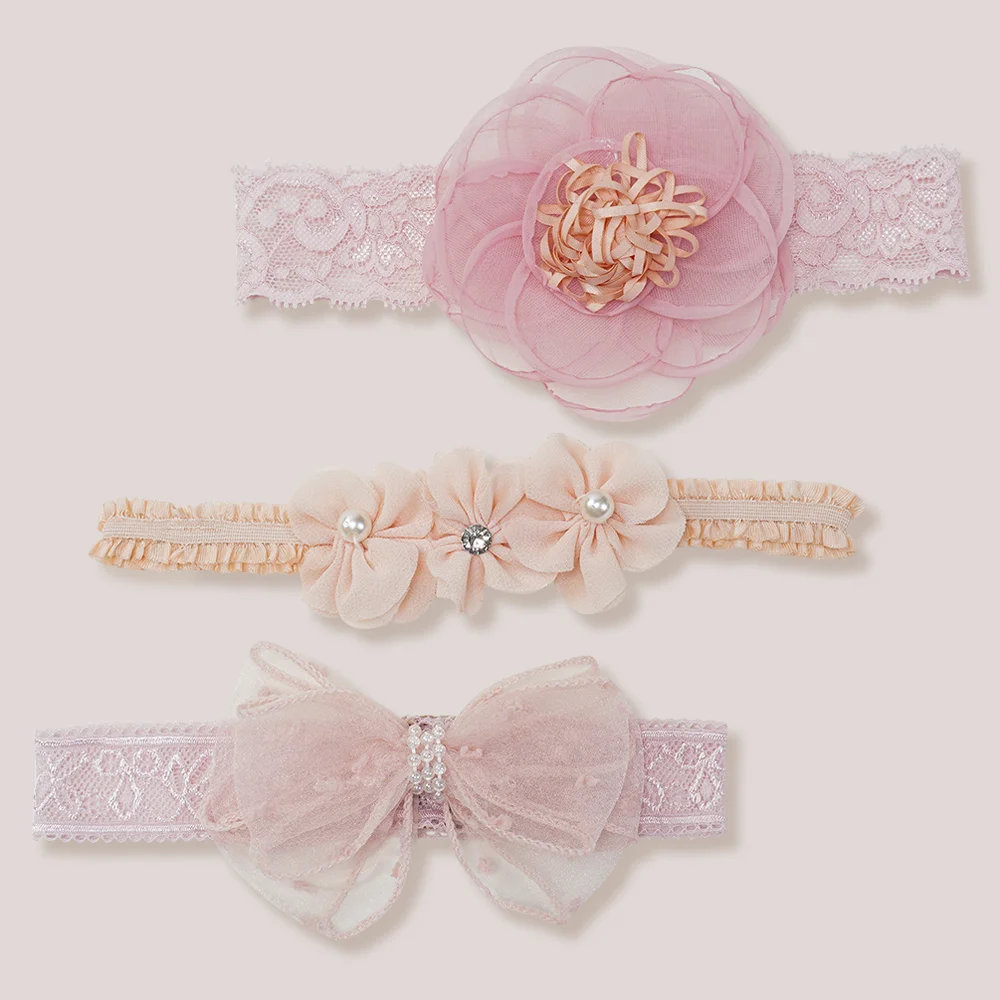 Set băng đô cho bé 3 món Animo A2110_JK027 (Hồng)