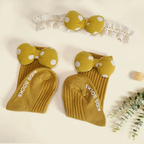 Set băng đô cho bé 3 món Animo A2110_JK026 (Vàng)